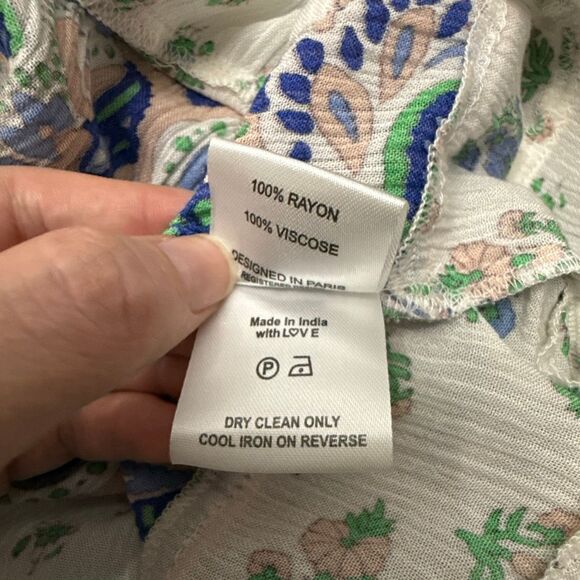 Miss June Paris Jenny Paisley Sequin Embroidered V-Neck Tassel Mini Dress OS - Picture 8 of 8